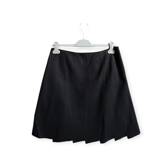 Miu Miu FW06 Felt Wool Architectural Skirt Black IT44 - Picture 2 of 13